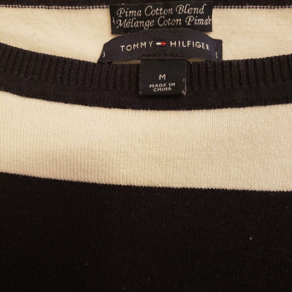 Tommy Hilfiger Long sleeves T-Shirt blue and white - Picture 3 of 4